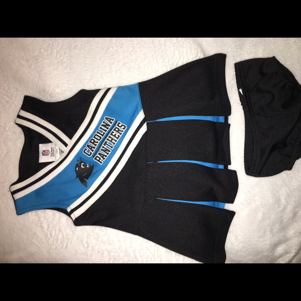 Girls NFL Carolina Panthers cheer set